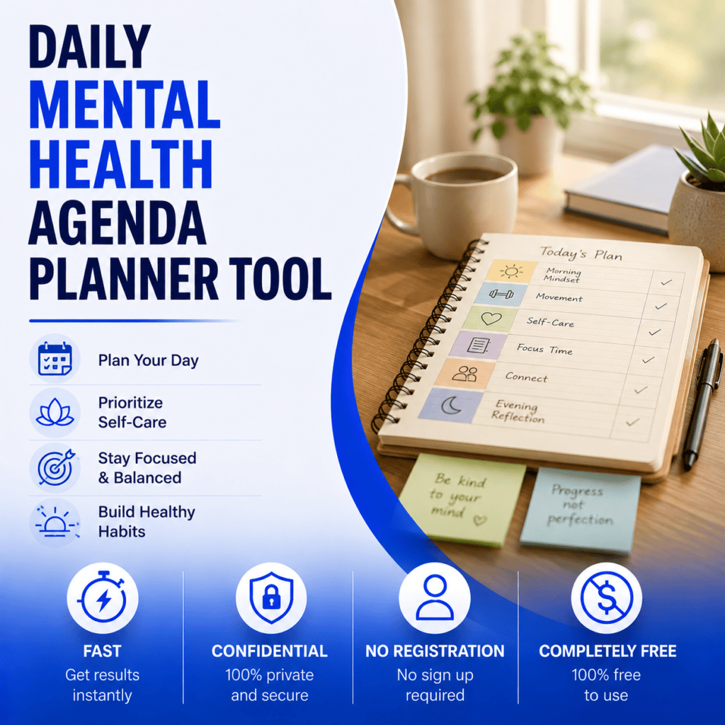 Daily Mental health planner