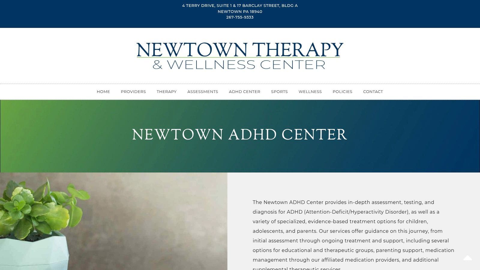 Newtown Therapy and Wellness Center Newtown ADHD Center