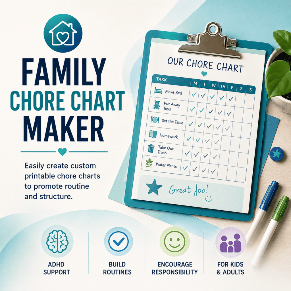 Family Chore Chart Maker