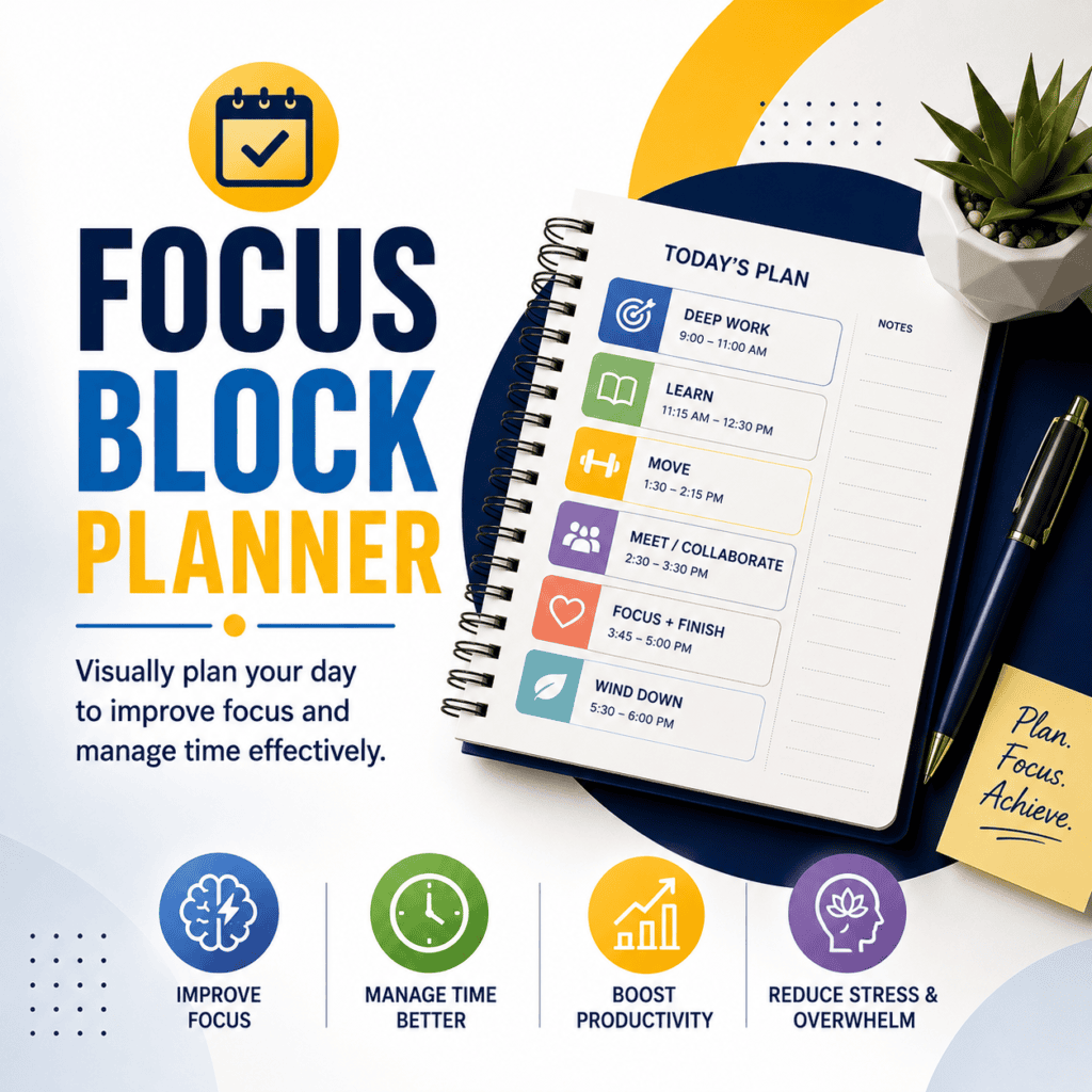 focus block planner