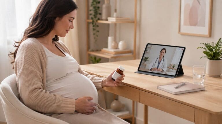 qelbree and pregnancy telemedicine consultation